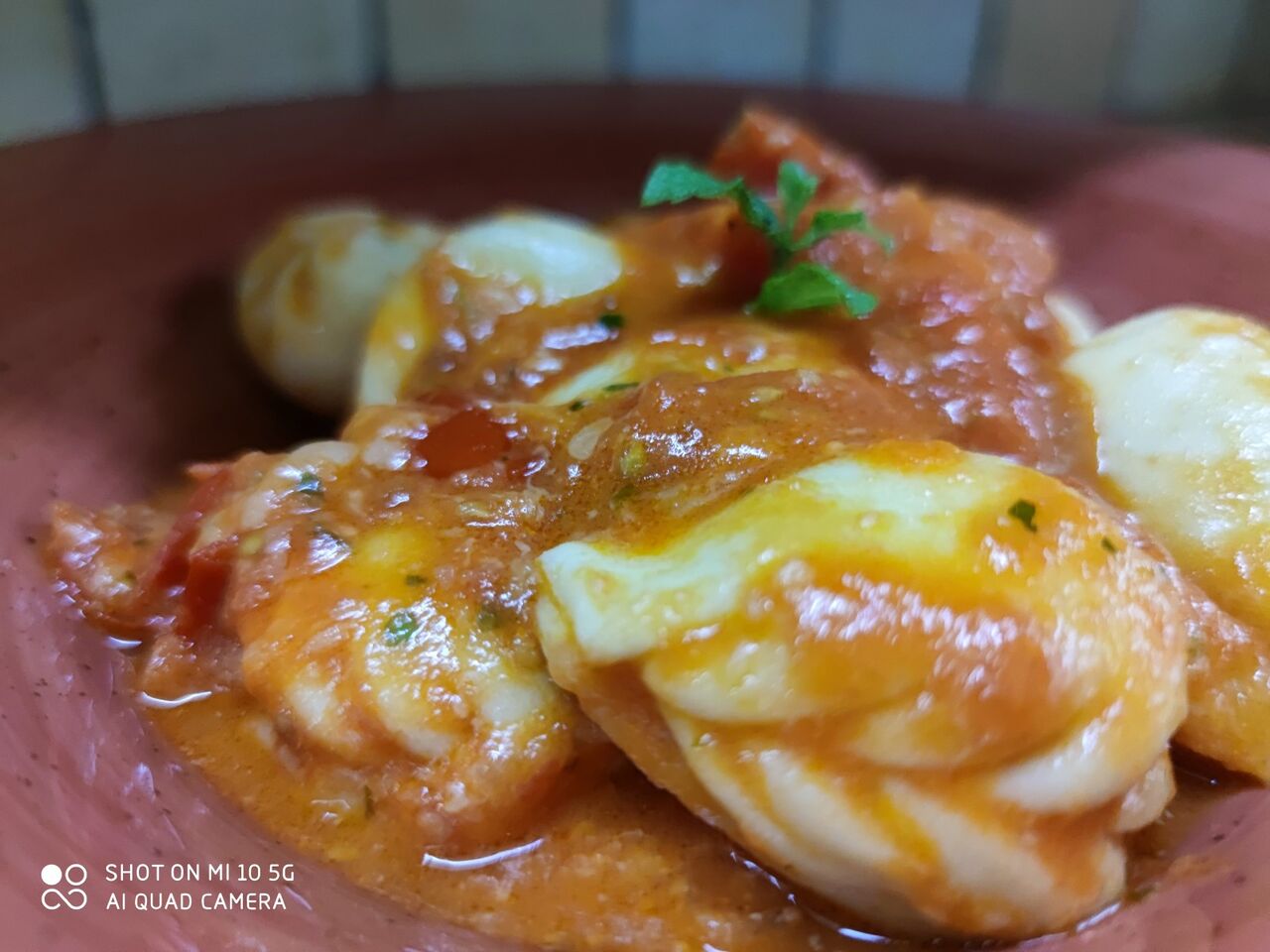Culurgiones di patate e menta al pomodoro e pecorino