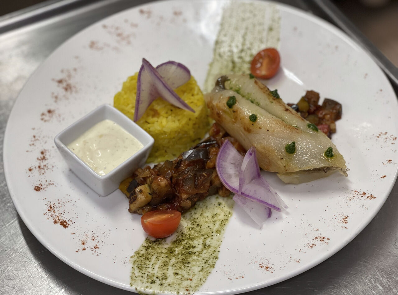 Filet d’églefin riz et légumes
