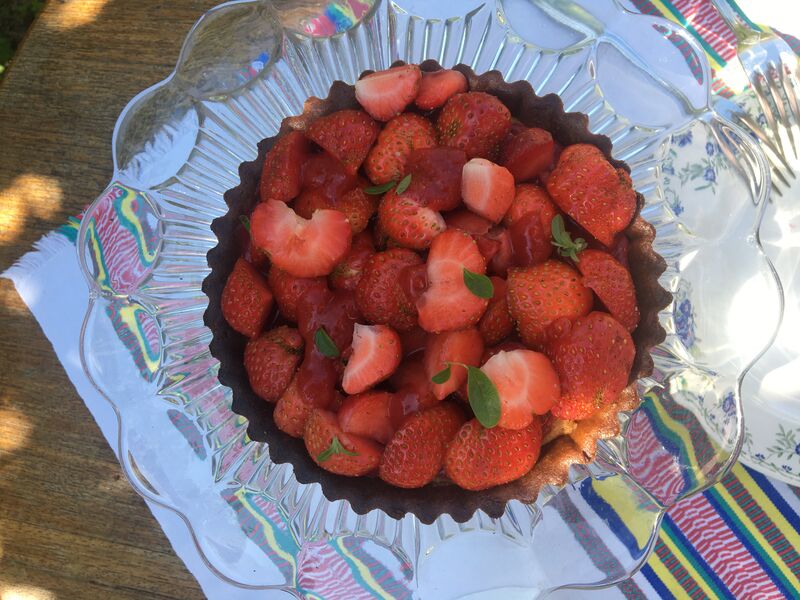 Tarte aux fraises 6 pers
24€