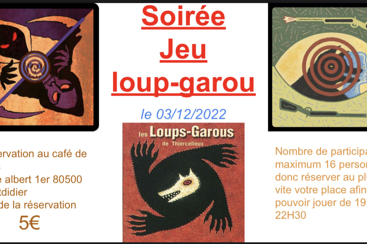 Soirée jeu loup garou
