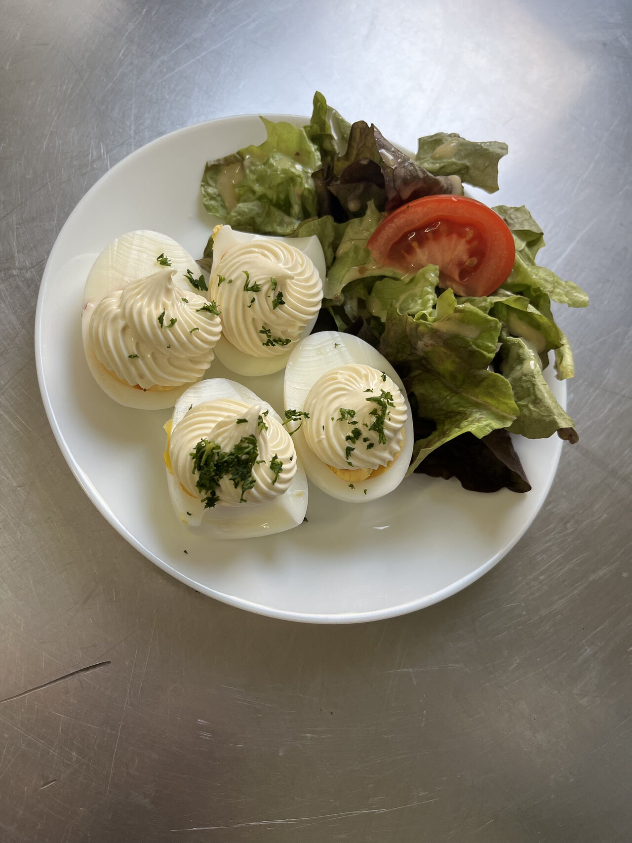Exemple entrée du jour : Oeuf mayonnaise