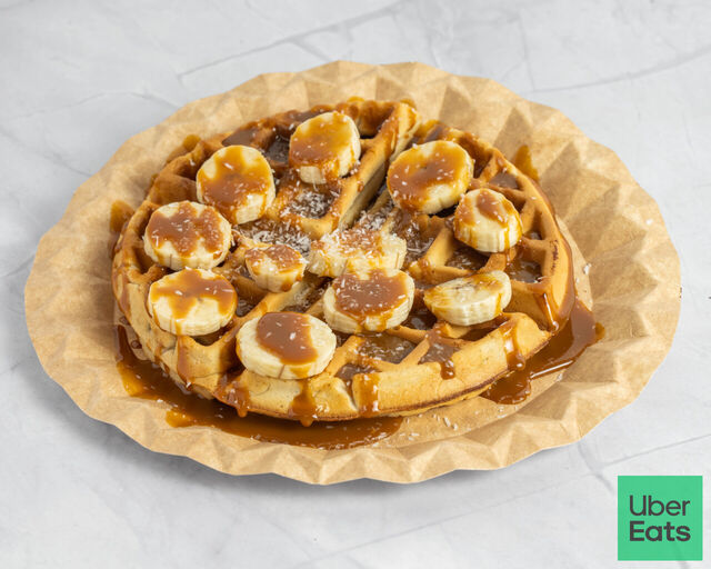 Gofre de dulce de leche .