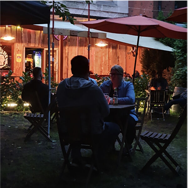 Unser Garten bei Nacht!