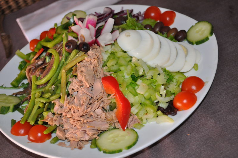 nicoise salad
salade niçoise au basilic