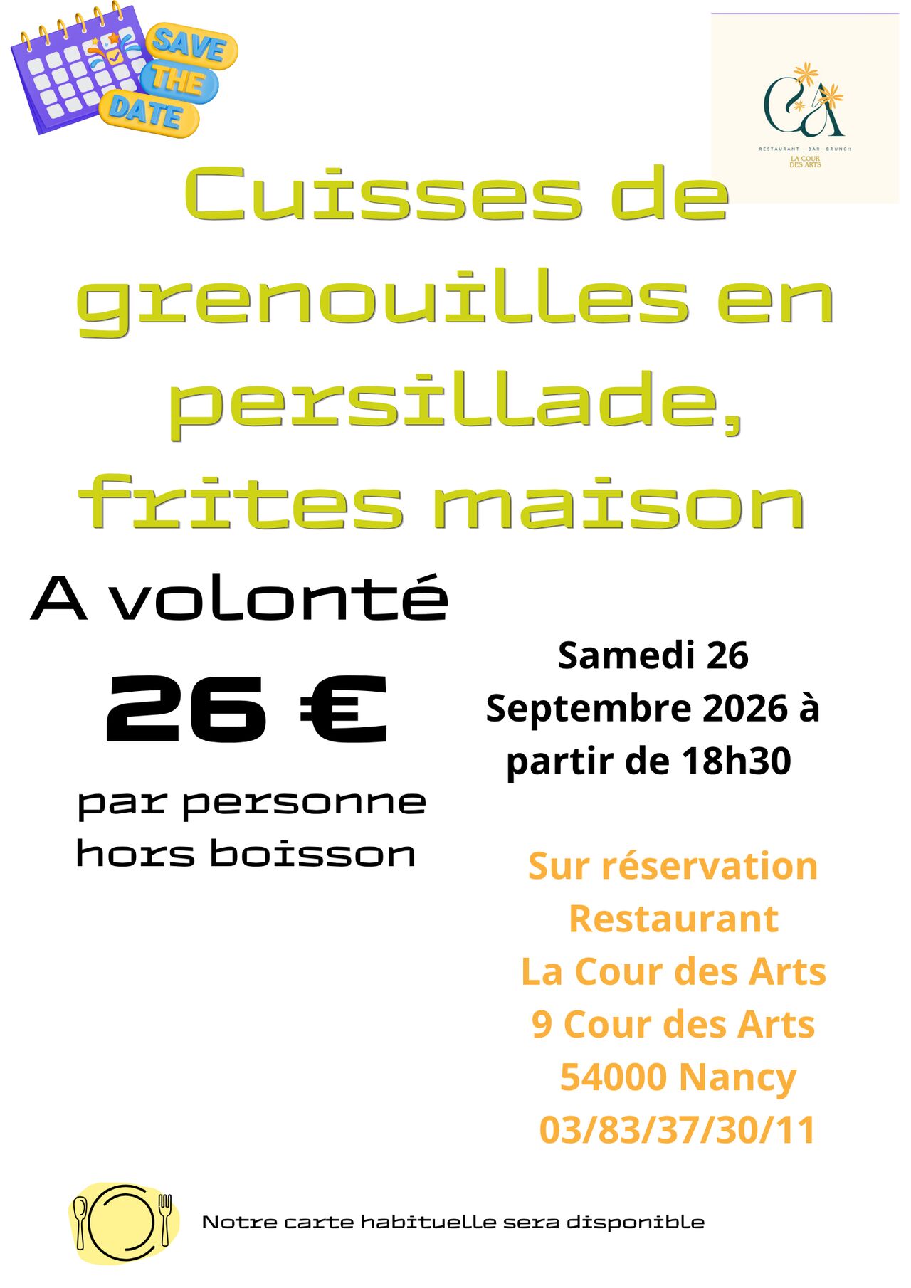 Cuisses de grenouilles à volonté