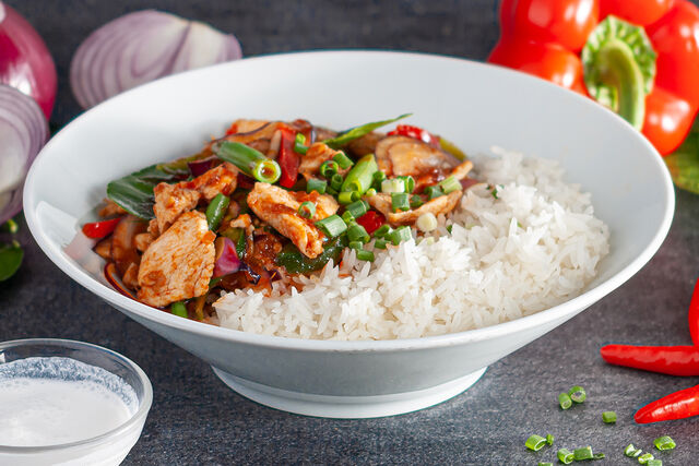 Poulet au curry 12€