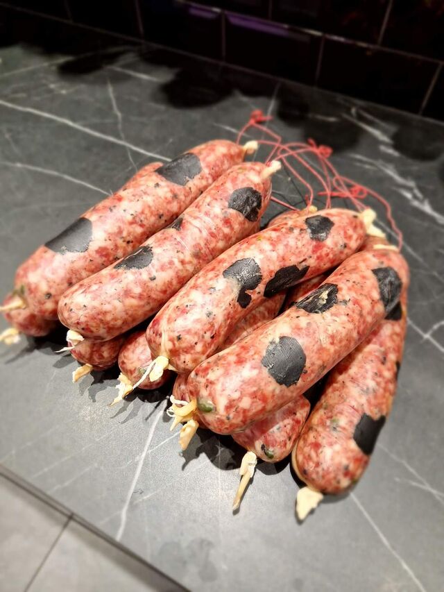 Saucissons à cuire pistachés & truffées