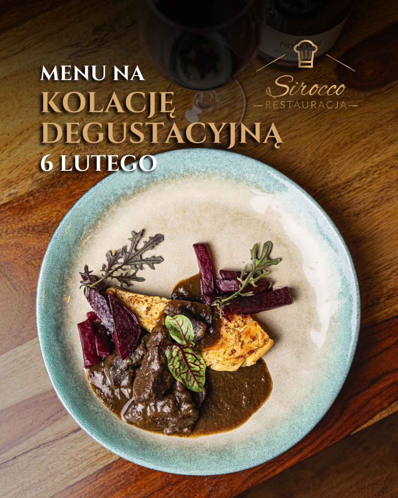 Kolacja degustacyjna z winem 6 lutego!