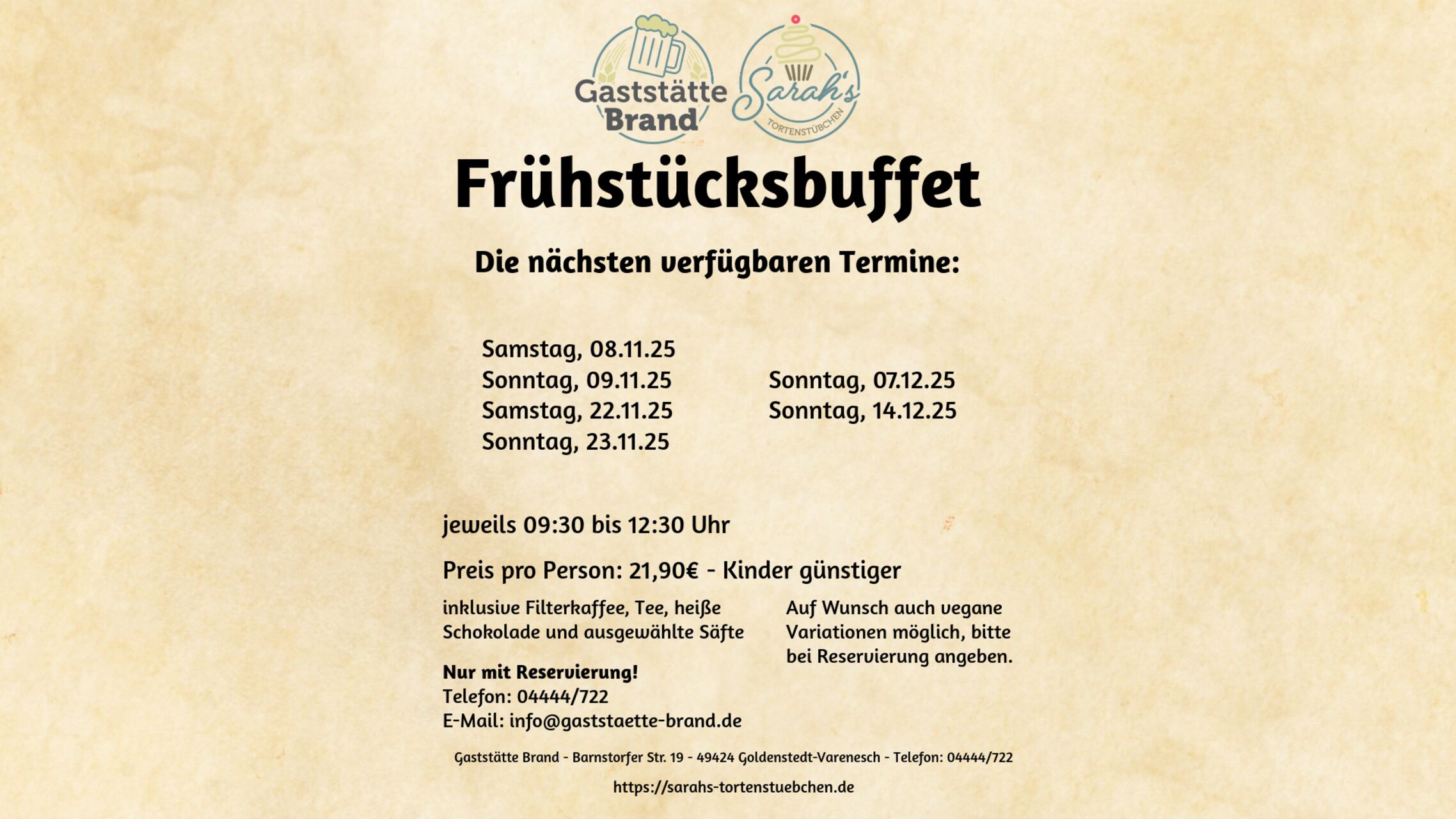 Frühstücksbuffet