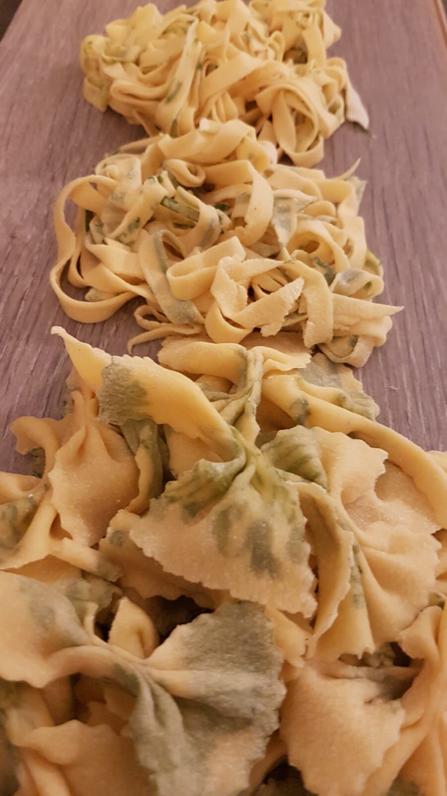 Farfalles et tagliatelles imprimées