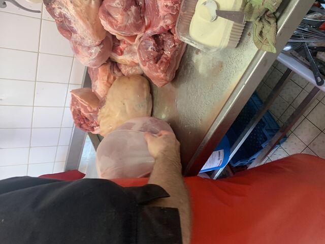 Préparation jambon blanc maison au sel de guerande 