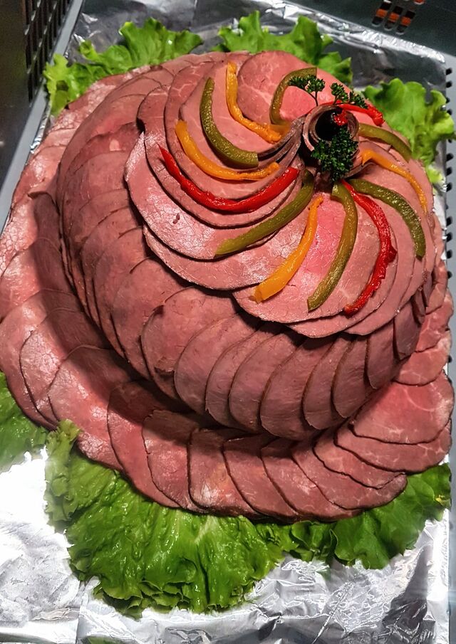 rosace de rosbeef froid