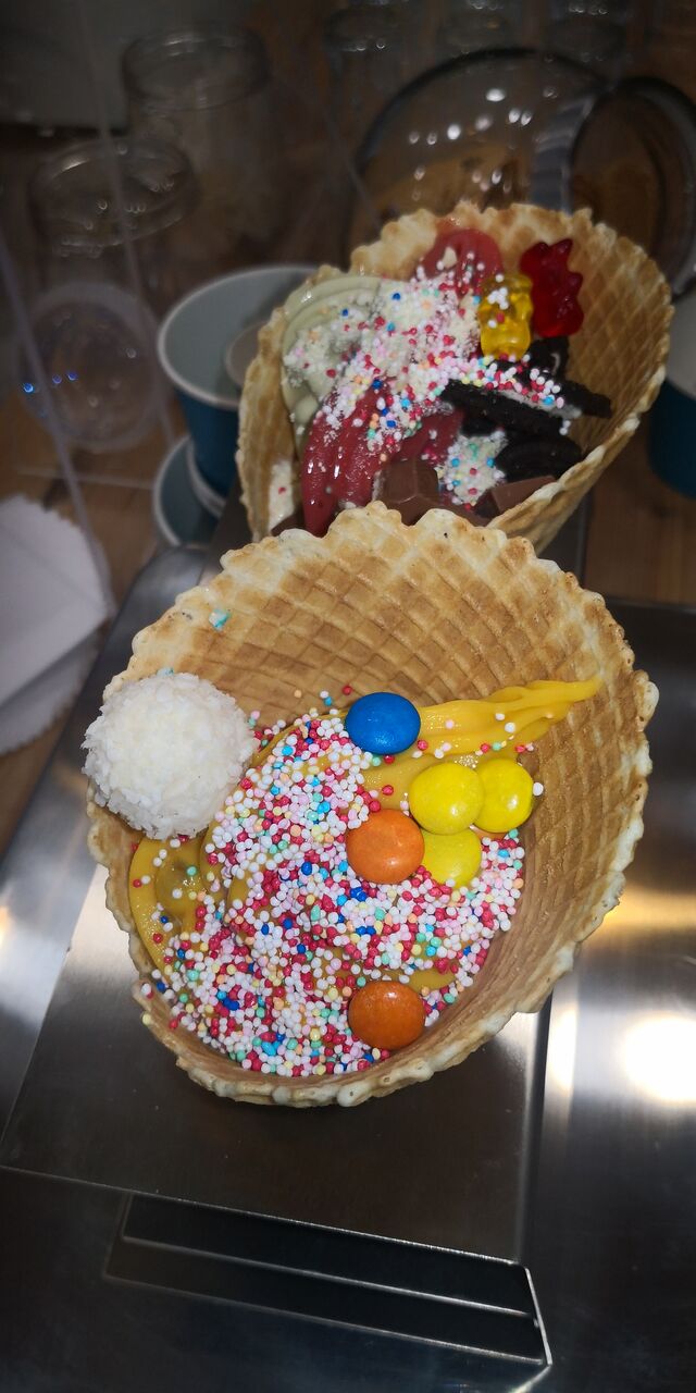 Auch in der Waffel.....