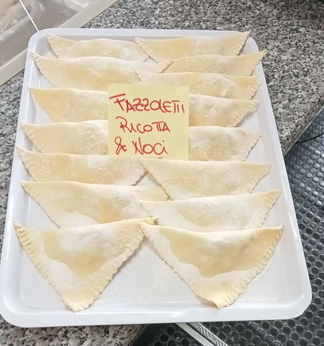 Fazzoletti di ricotta e noci