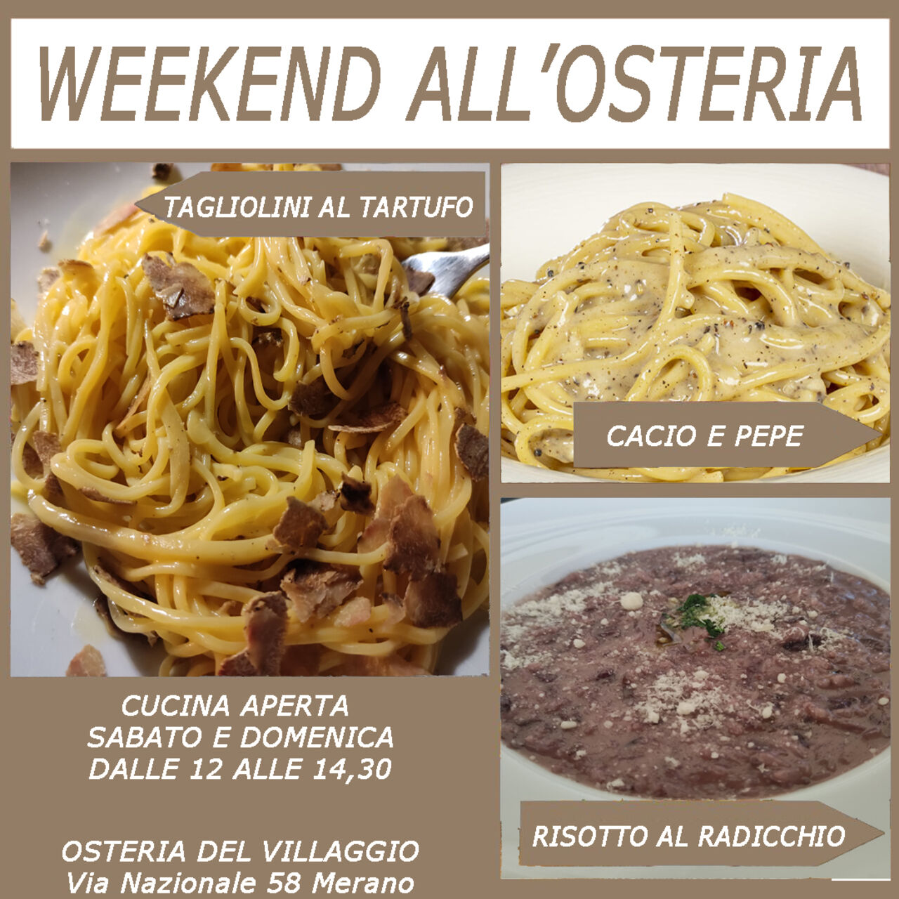 Weekend all'Osteria