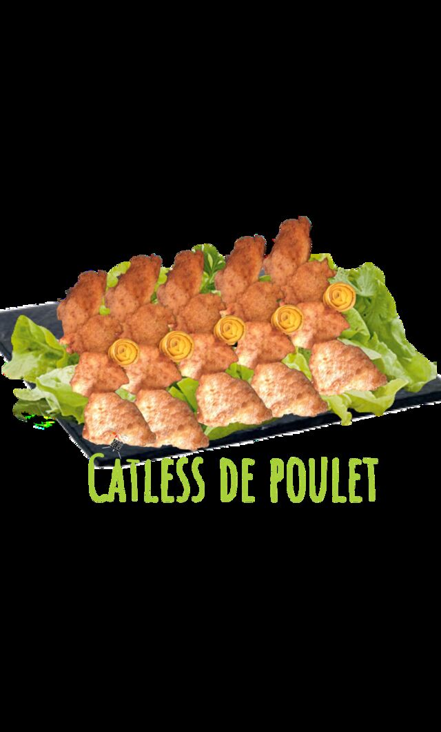 Catless de poulet . sont des galettes indienne de ile maurice à frire a base de poulet ou de viande
haché avec des épices 