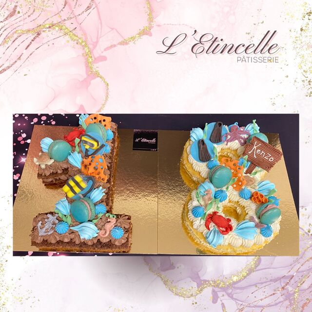 Numbers Cakes Plongée sous Marine