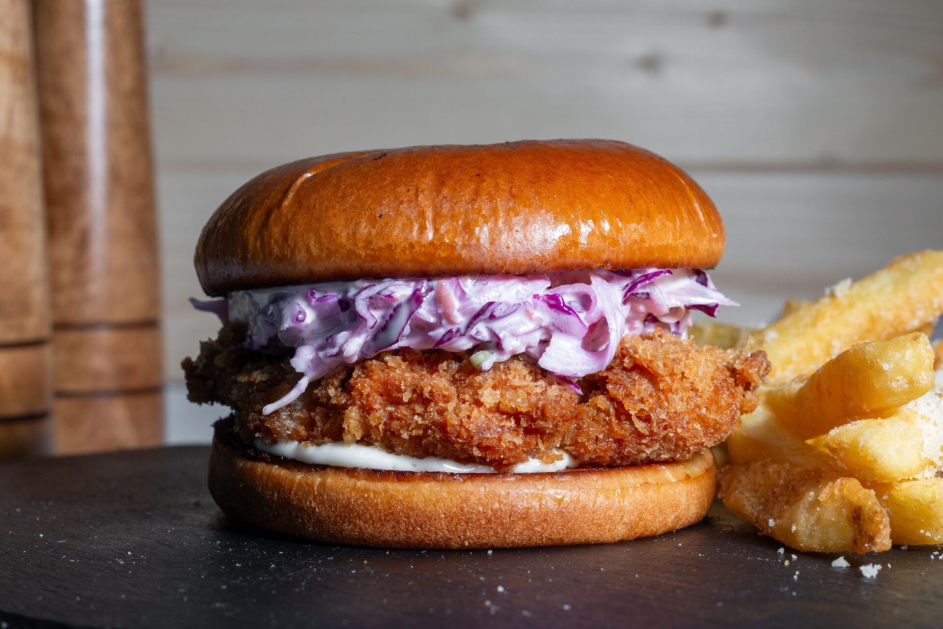 Slaw burger