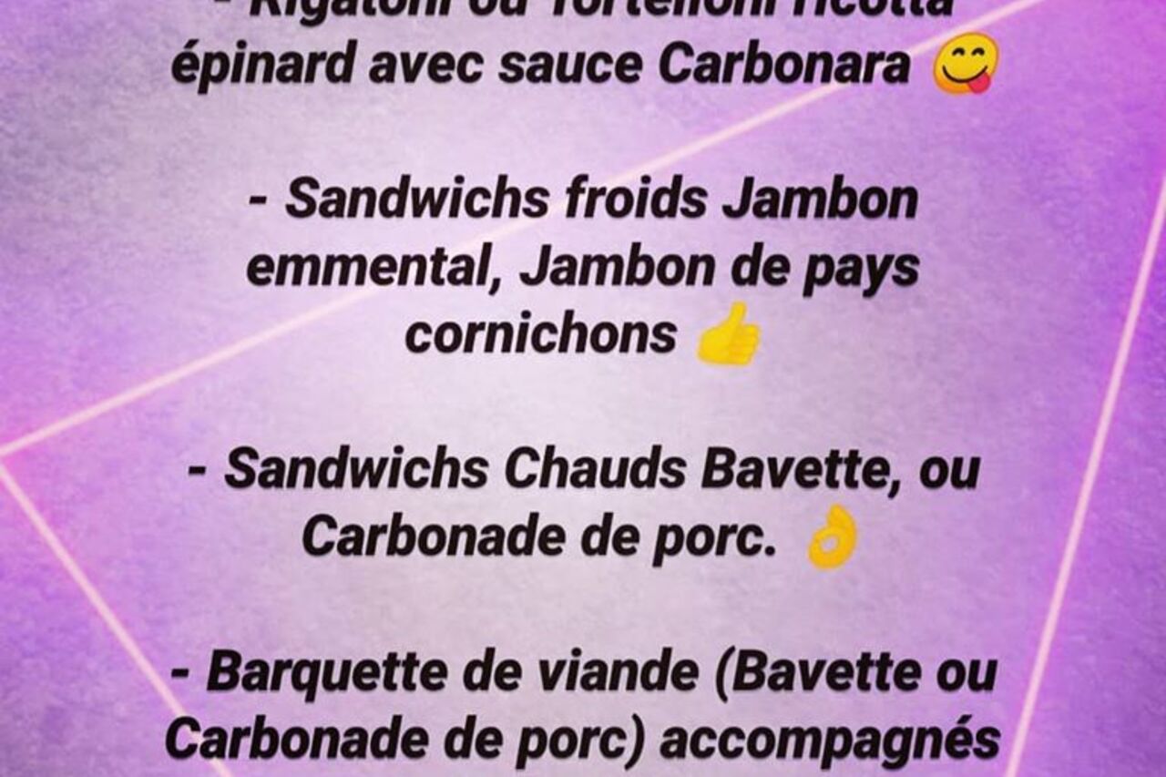 Vente a emporter et livraison !