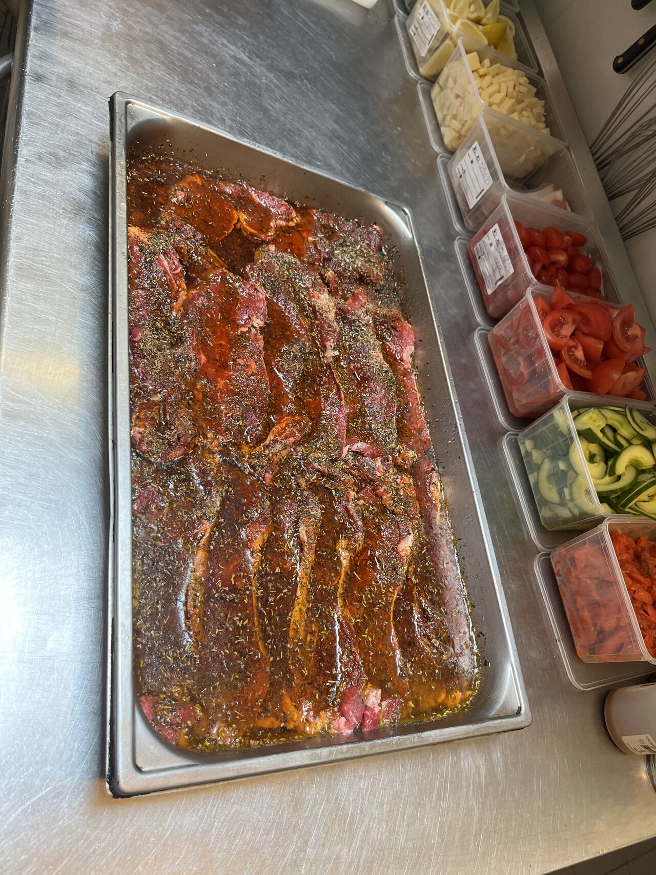 Faux filet mariné aux herbes