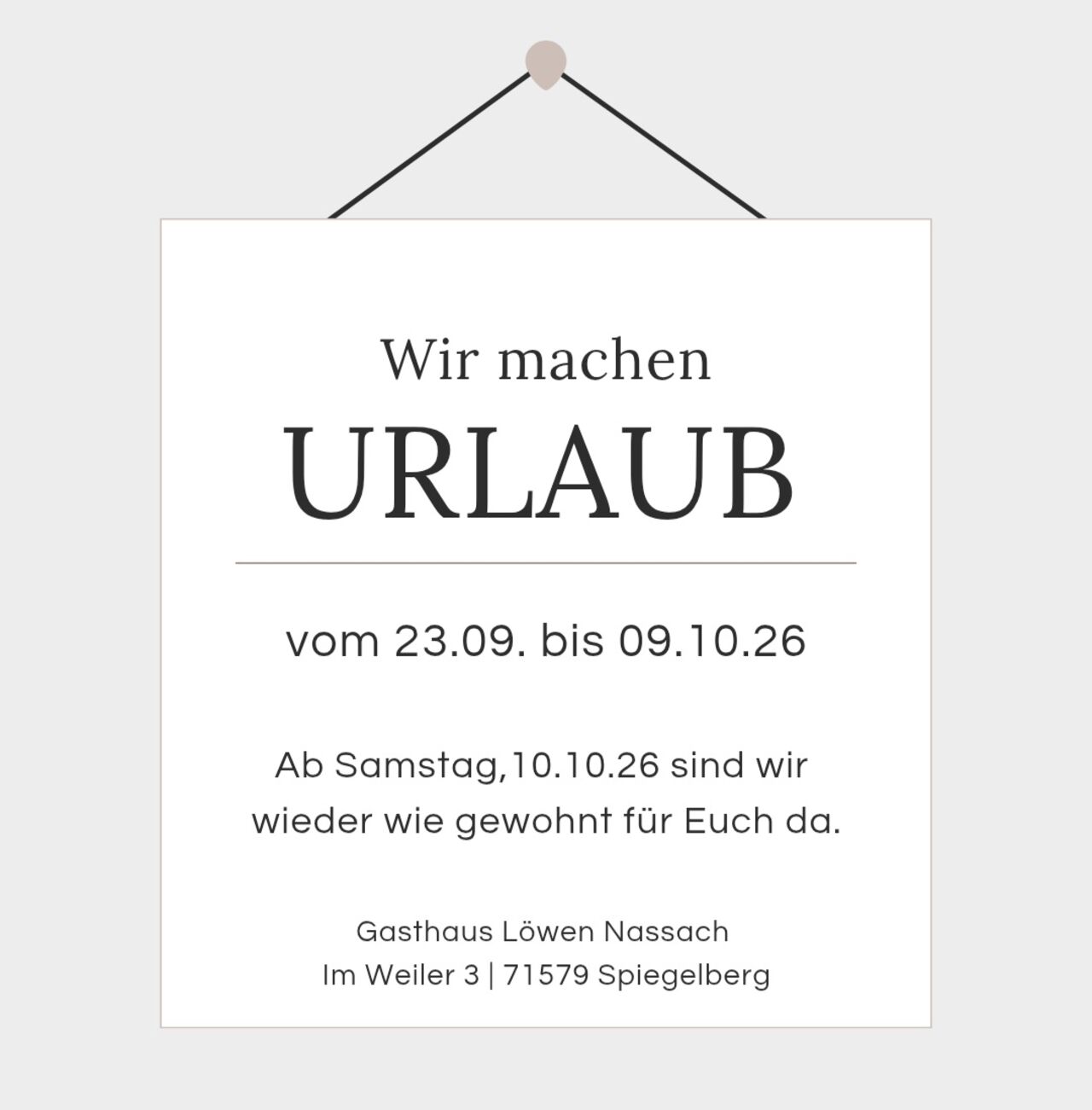 Urlaub