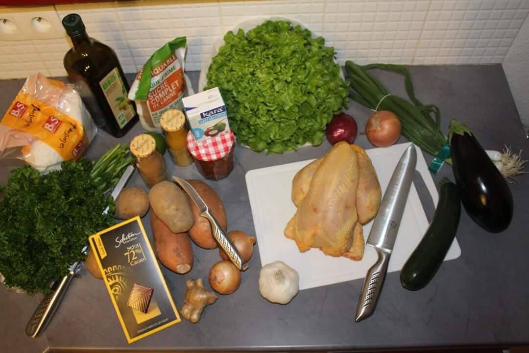 Préparation
colombo de poulet 