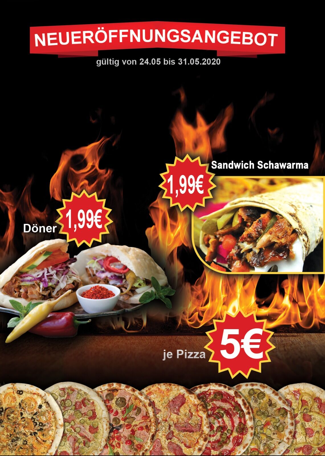 Ab 24.05 gilt für eine Woche