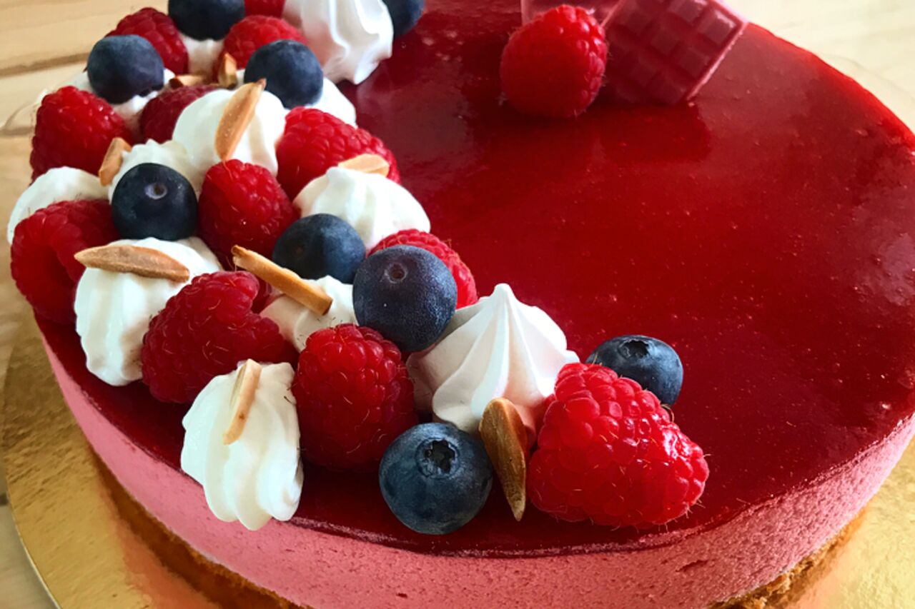 Bavarois à la framboise