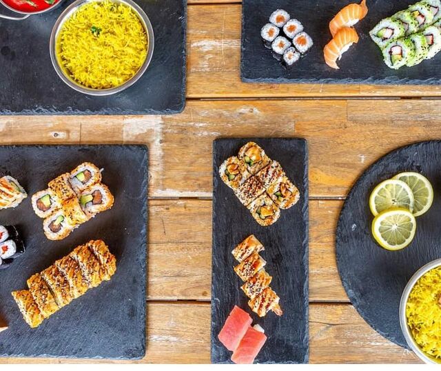 5 verschiedene Dishes 