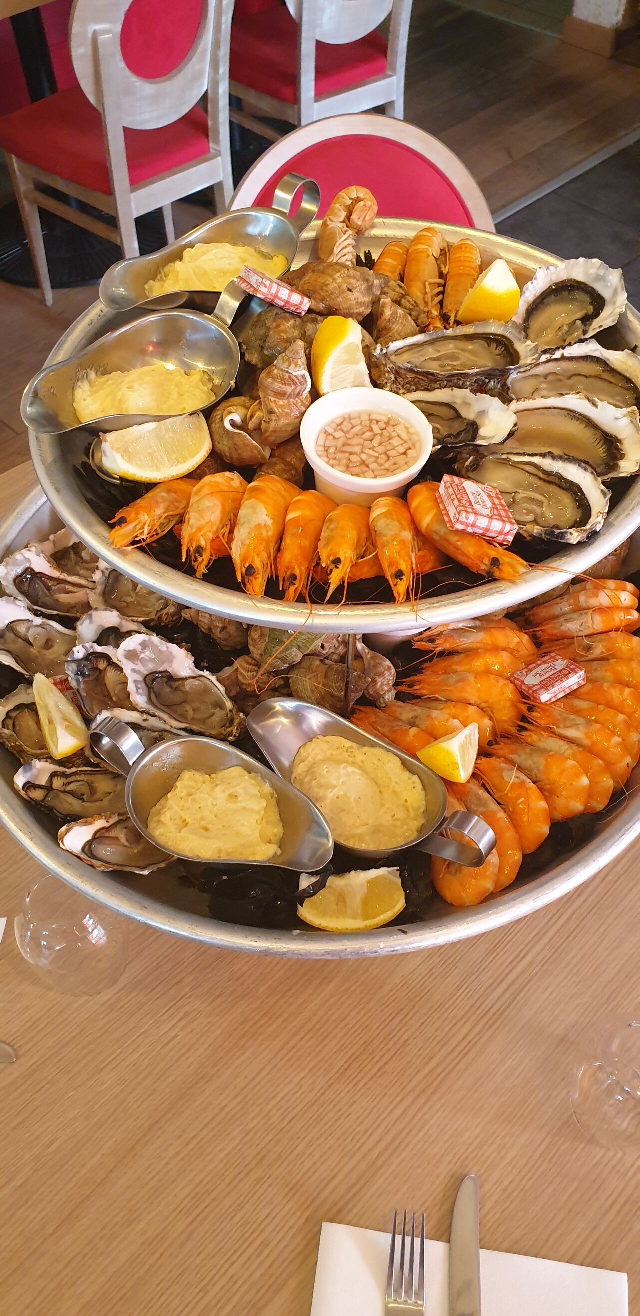 Le plateau de fruits de mer l'été