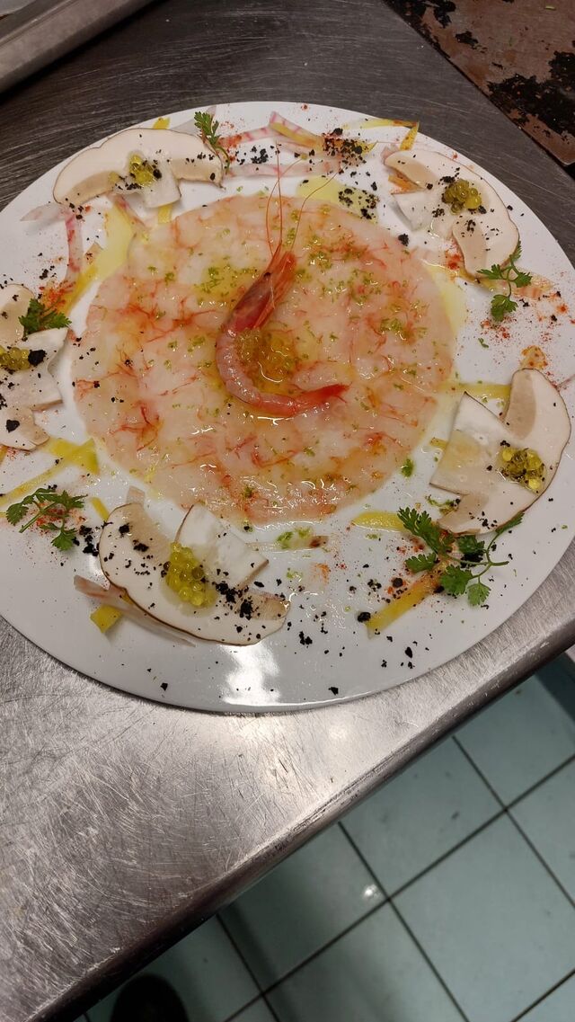 Carpaccio de gambas