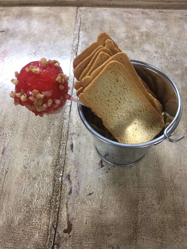 Chupachus de queso de cabra