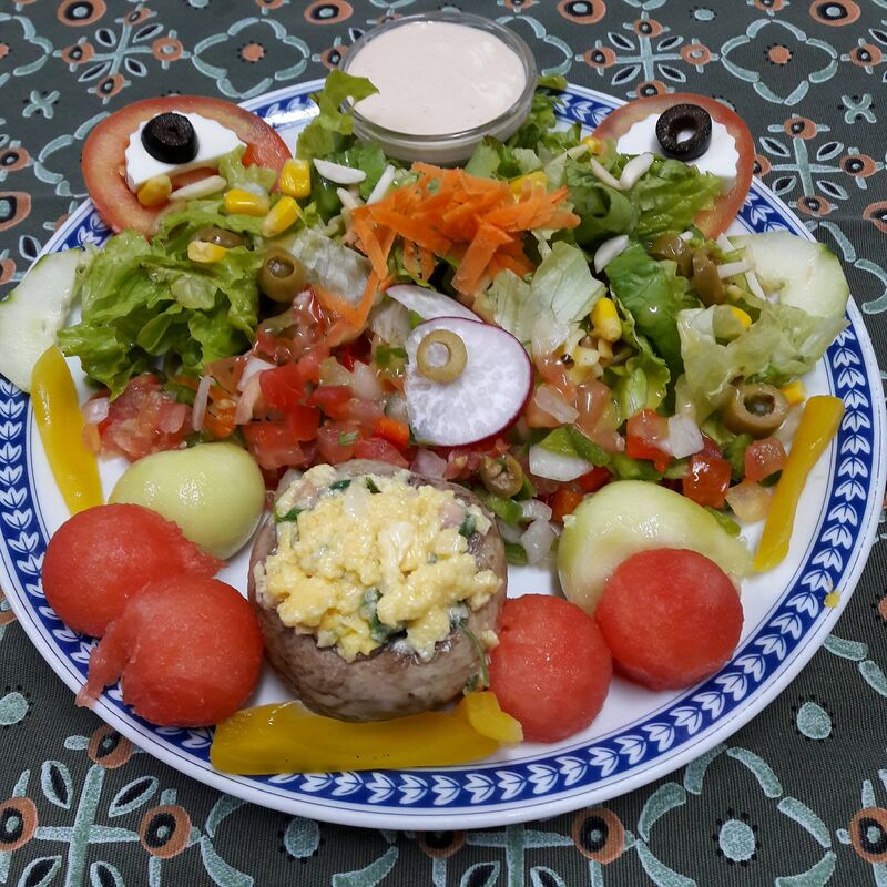 Salada fria do campo