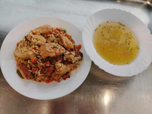 Juha, rižoto od piletine