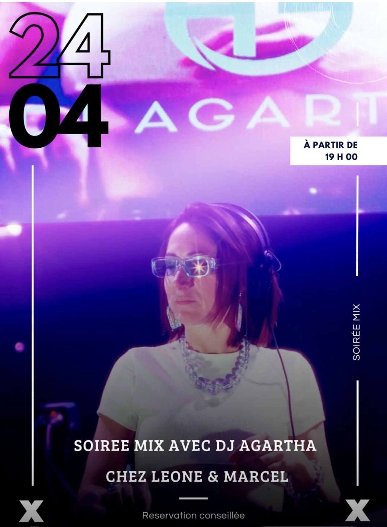 SOIRÉE DJ AGARTA VENDREDI 24 AVRIL DĖS 19h30