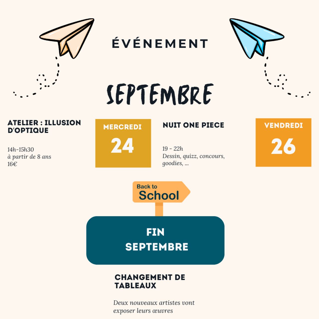 ✨ Septembre – C’est la rentrée ! ✨