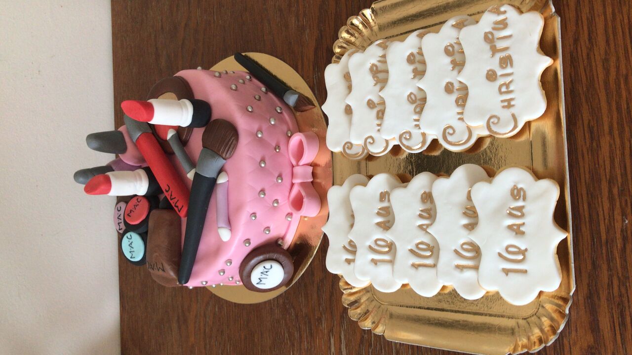 Thème maquillage + biscuits