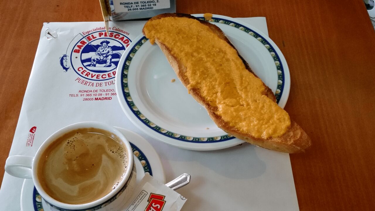 Buenísima tostada de tomate con ajo