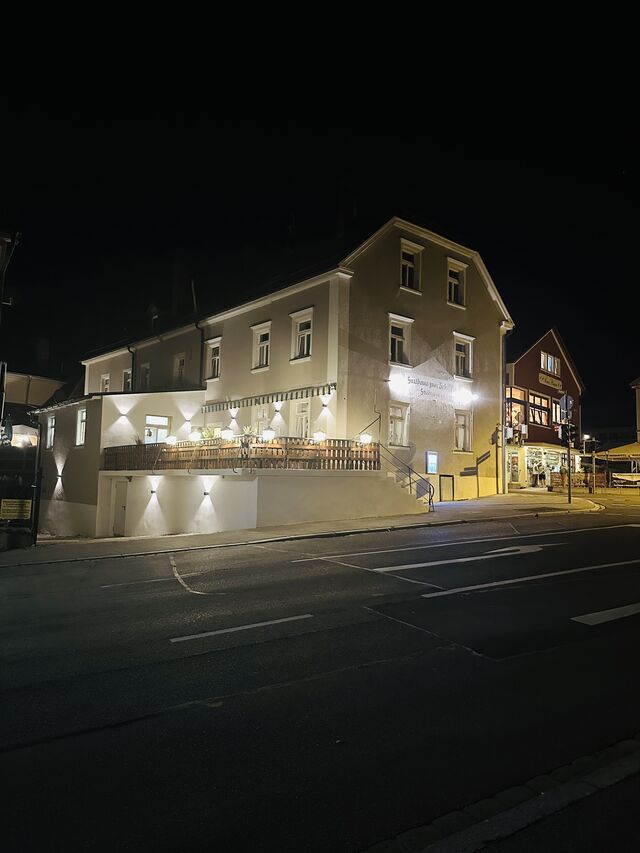 Gasthaus zum Schiffla bei Nacht 