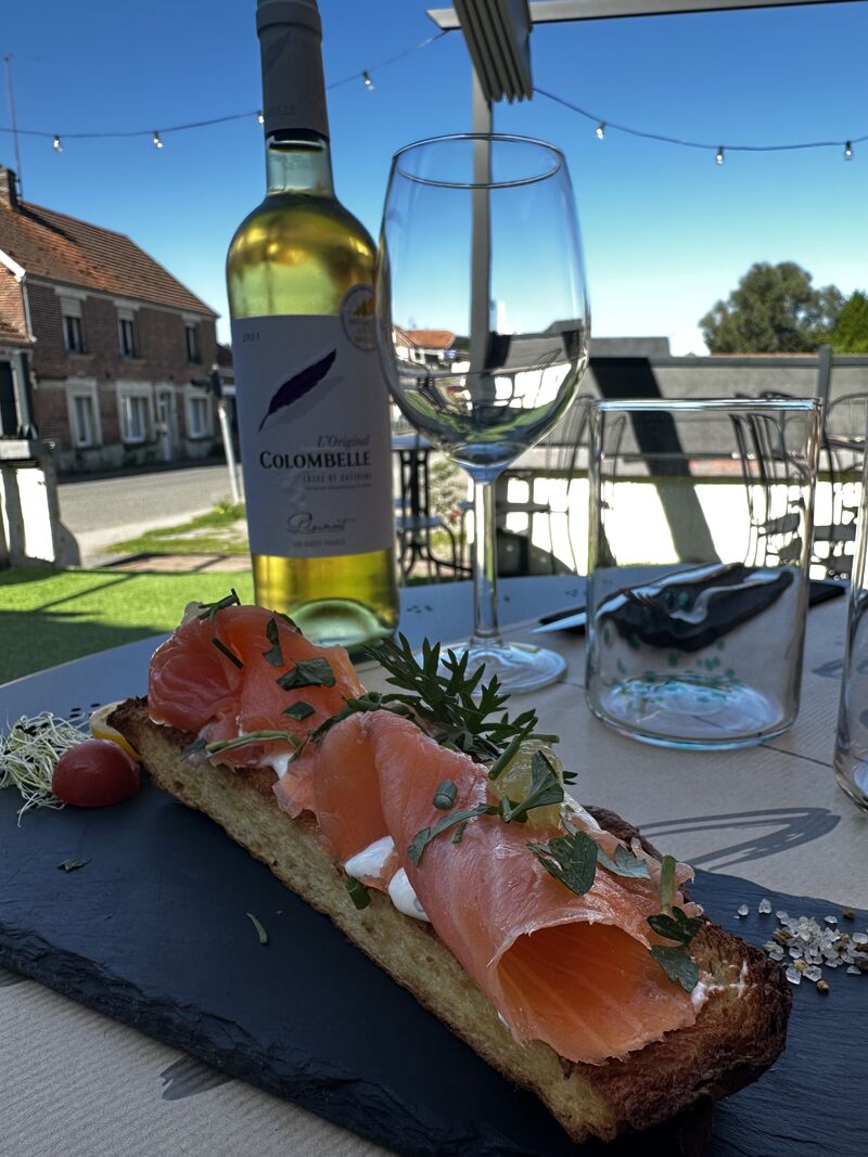 Tartine saumon fumé maison 