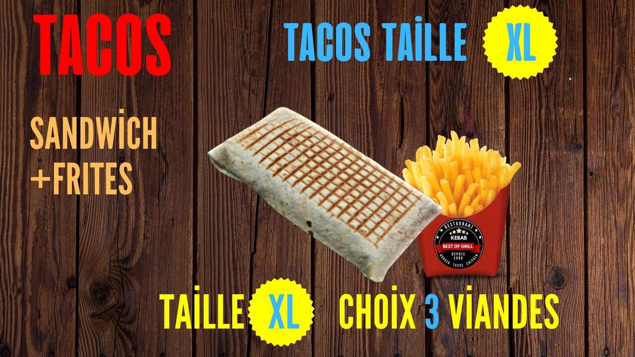 TACOS XL FRITES