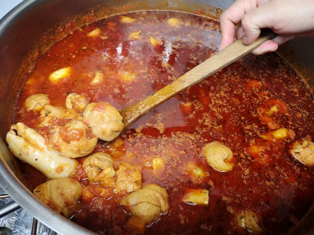 Nos pieds & paquets entrain de mijoter