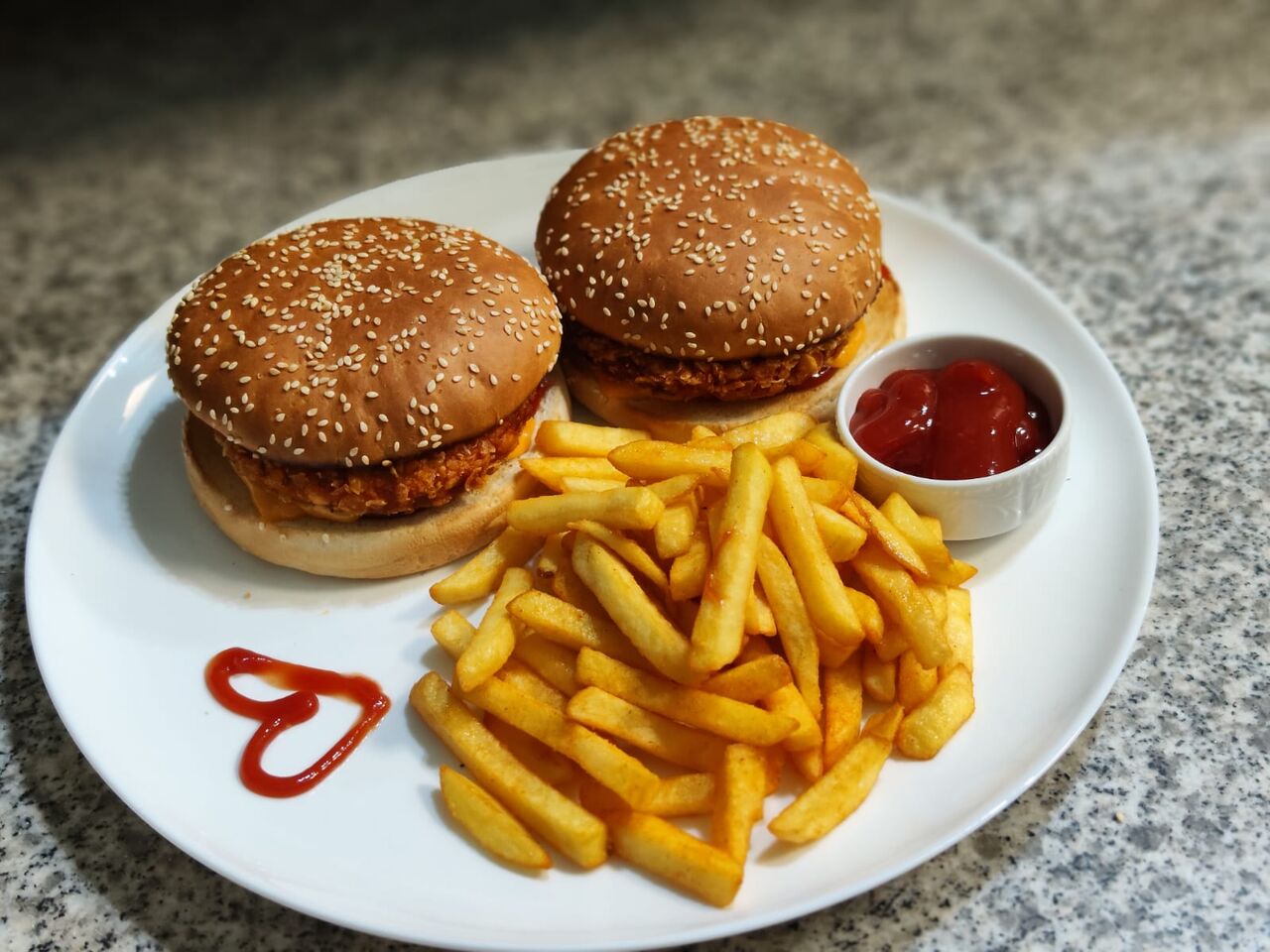 Verschiedene Burger Auswahl