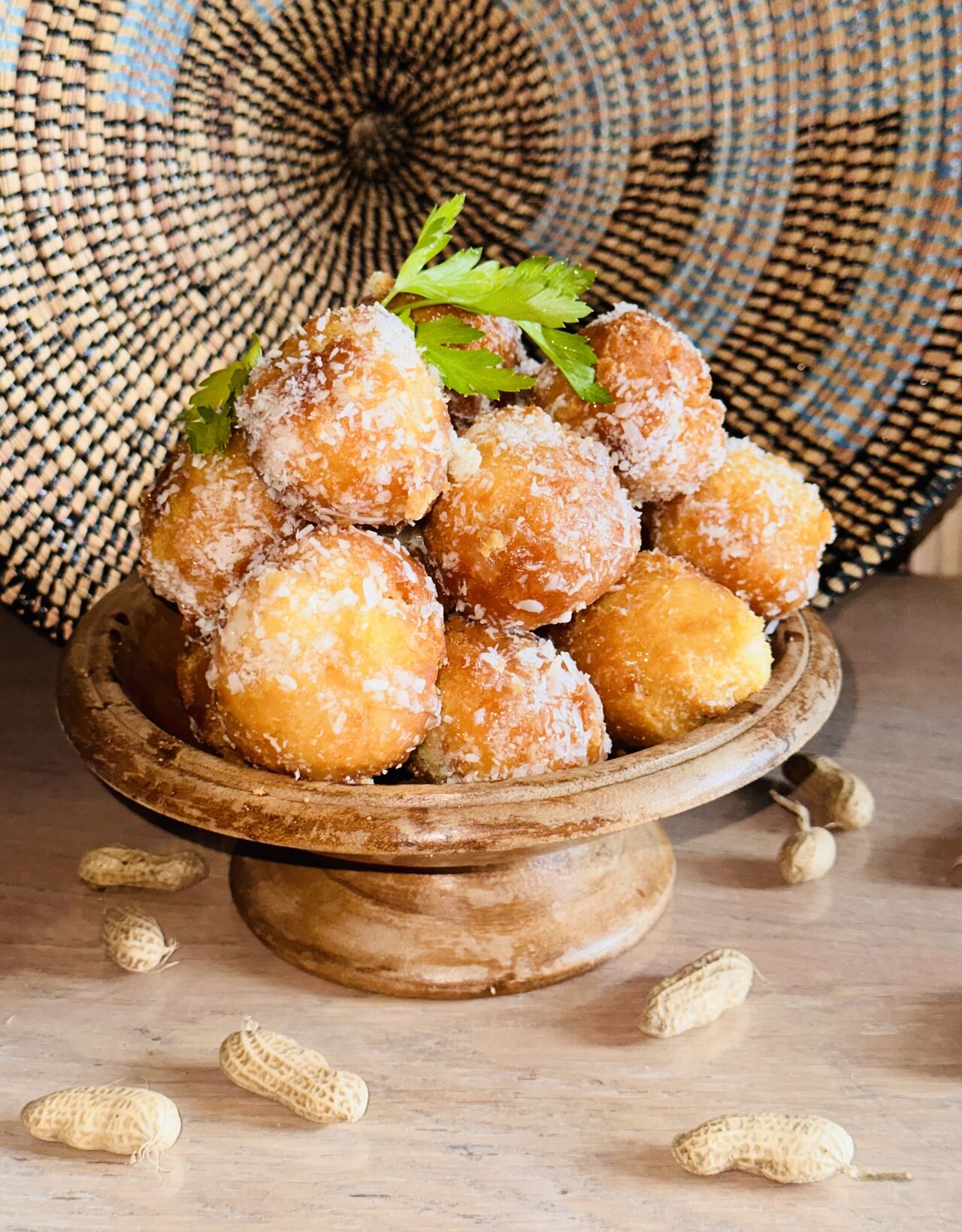 Beignets parsemés de coco