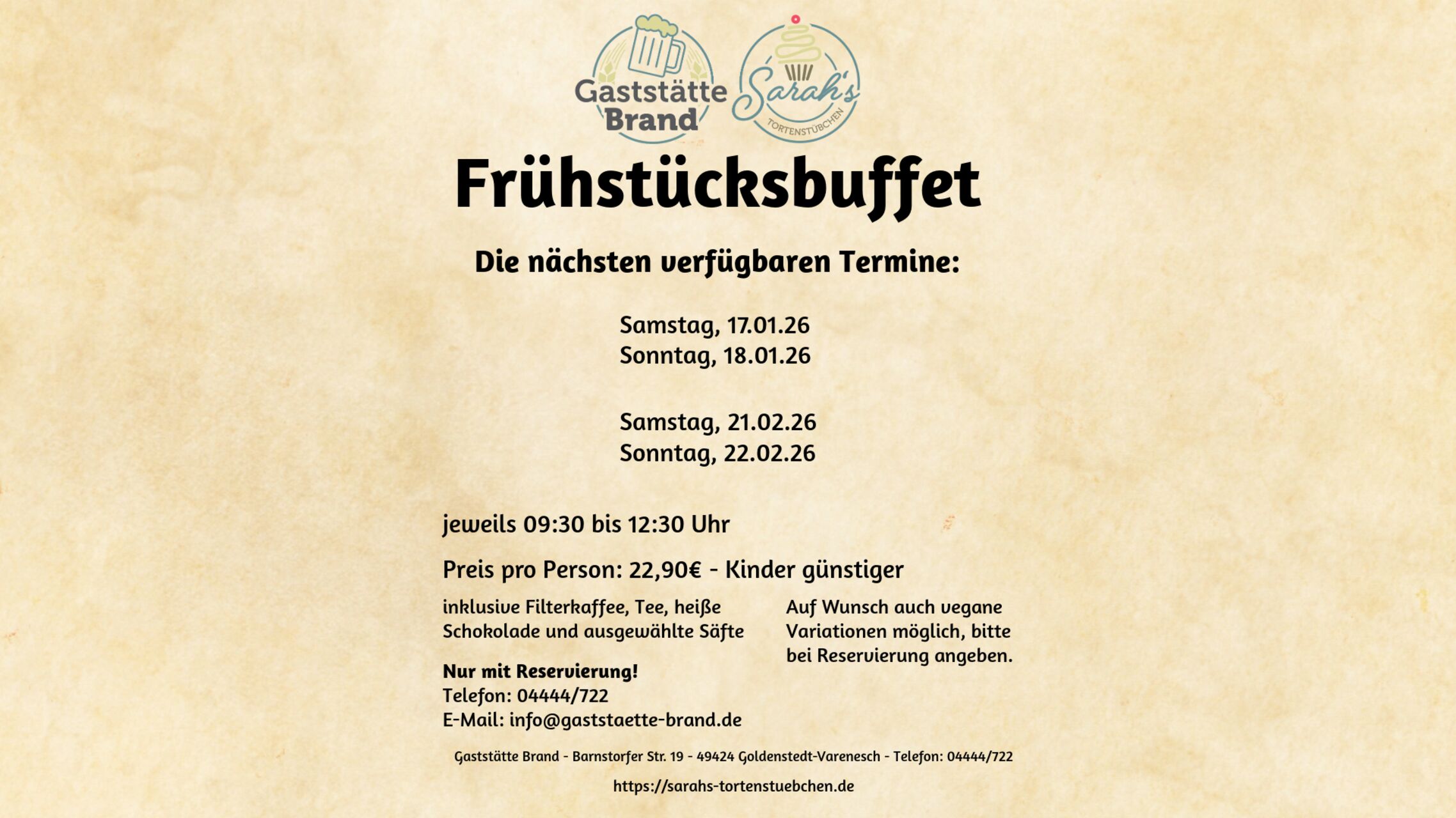 Frühstücksbuffet