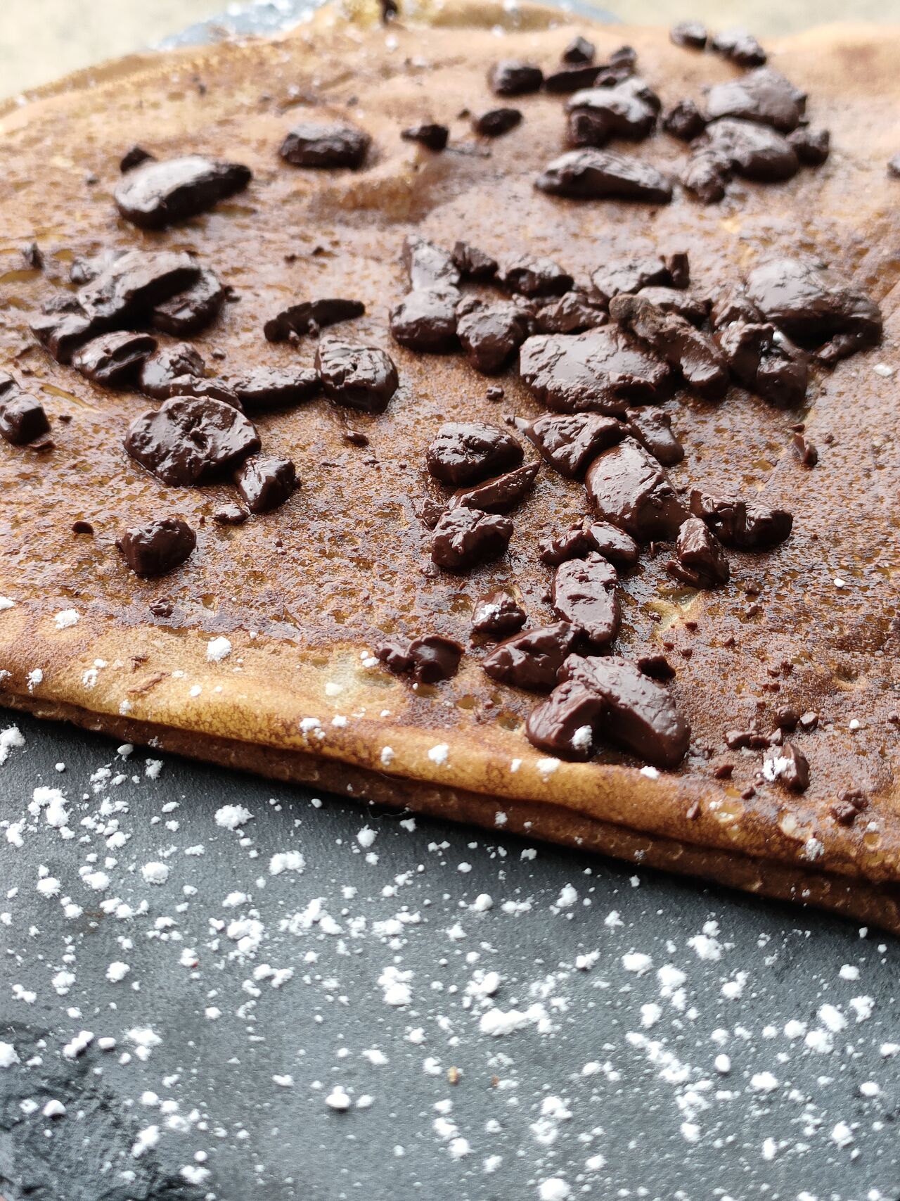 La crêpe au chocolat noir