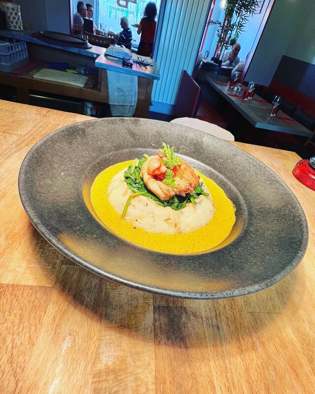 Le Parmentier de homard breton, émulsion homardine 