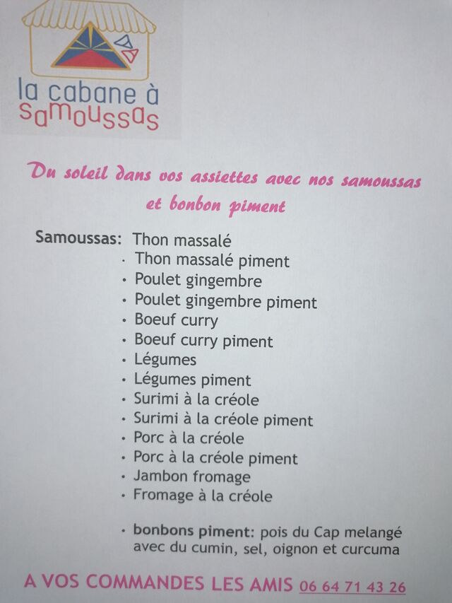 Notre liste de saveurs avec ou sans piment. 