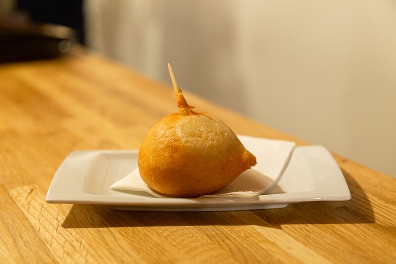 Bola de queso y bola picante