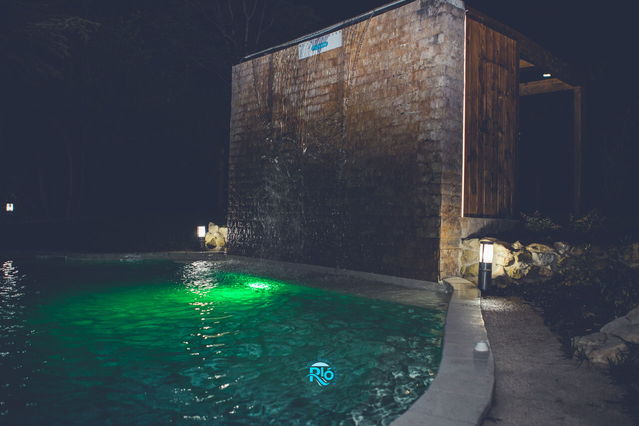 Idromassaggio di notte